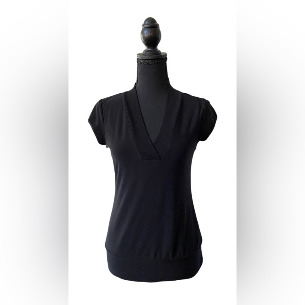 JTB: Chic Black V-Neck Women's Blouse